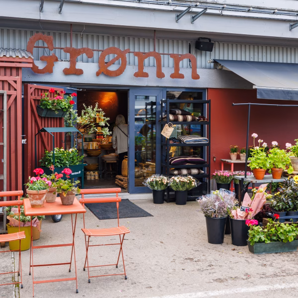 Grønnsaksmarked hos Grønn