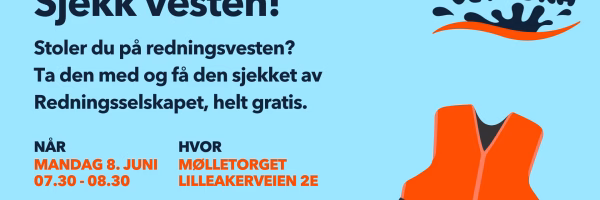 Sjekk redningsvesten før sommeren!