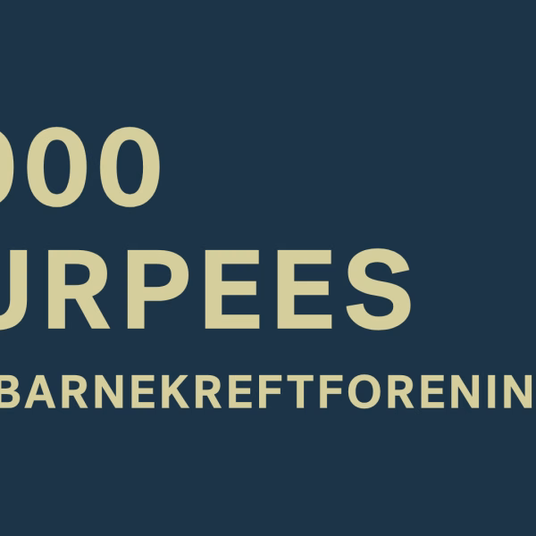 1000 burpees for Barnekreftforeningen